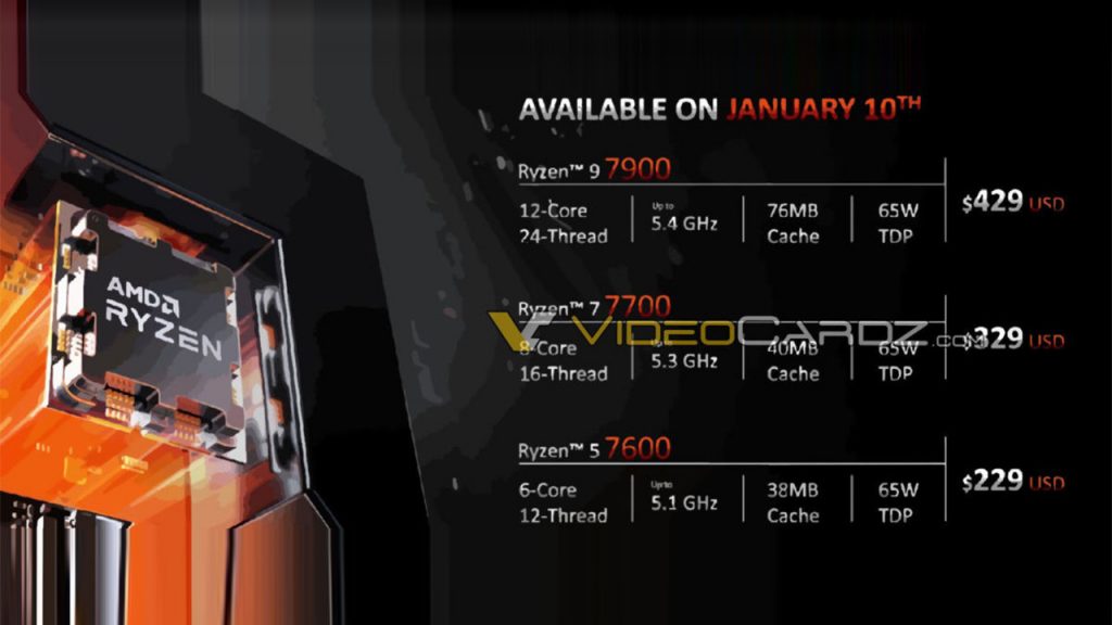 AMD, 3 Ryzen 7000 İşlemciyi Piyasaya Sürmeye Hazırlanıyor
