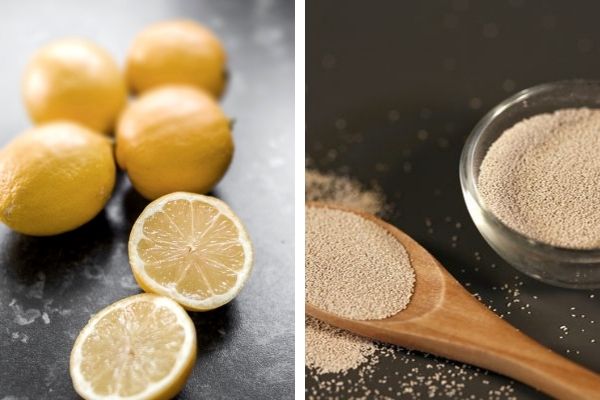 limon kuru maya maskesi