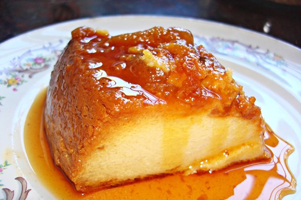 budin de pan con coco